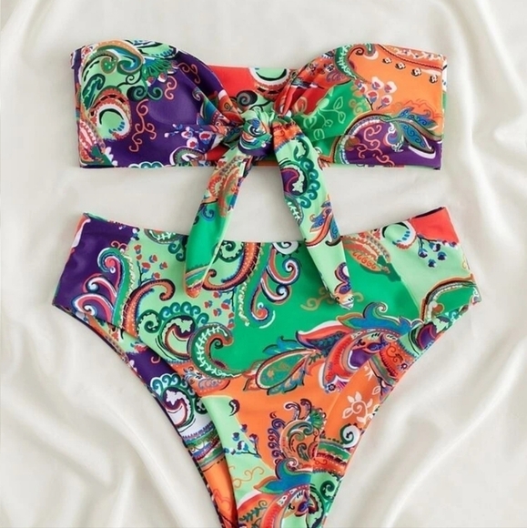 PAISLEY PRINT BIKINI - Picture 4 of 7